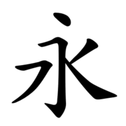 A kínai örök (jung) szó leírása (forrás: WikiPedia)